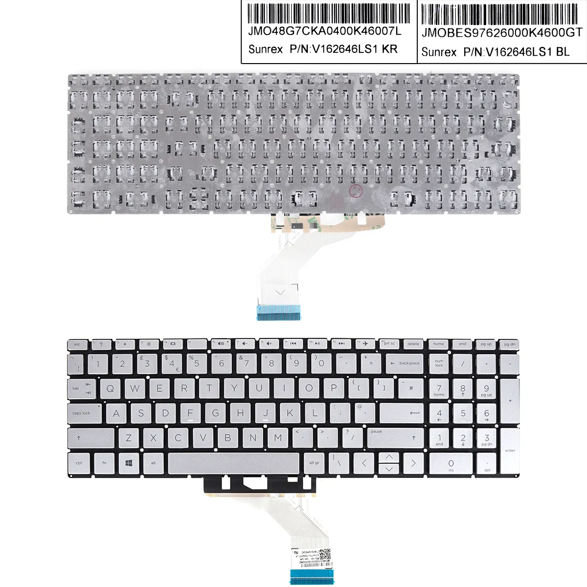 Picture of HP 15-CS 15-CS0025CL 15-CW000 15-CW0027CA 15-CW1063WM SILVER(No Backlit,win8)